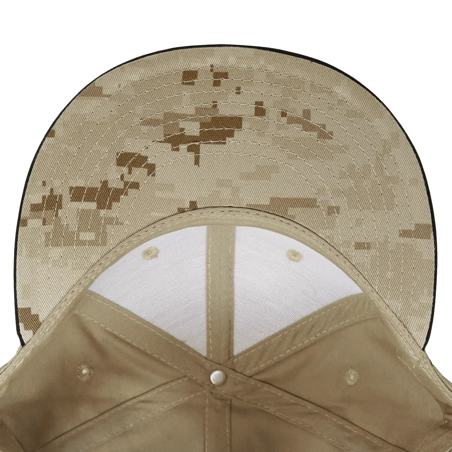 Decky 1047 Digital Camo Snapback Cap - Black Desert Camo - Sand Black / One Size Fits Most