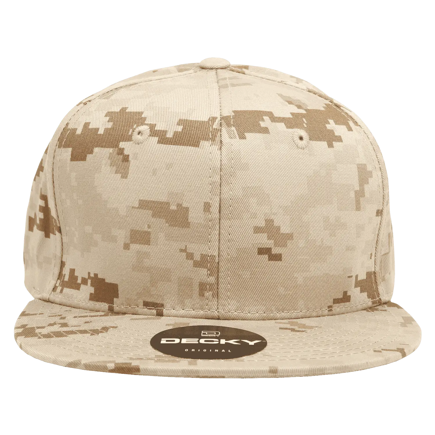 Decky 1047 Digital Camo Snapback Cap - Desert Camo - Tan / One Size Fits Most