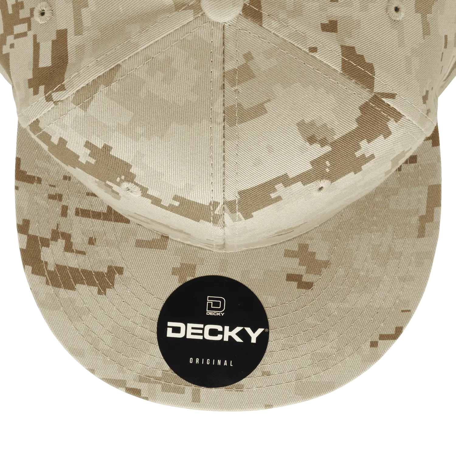 Decky 1047 Digital Camo Snapback Cap - Desert Camo - Tan / One Size Fits Most