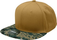 Decky 1047 Digital Camo Snapback Cap - MCU Camo Coyote - MCU Camo Coyote / One Size Fits Most