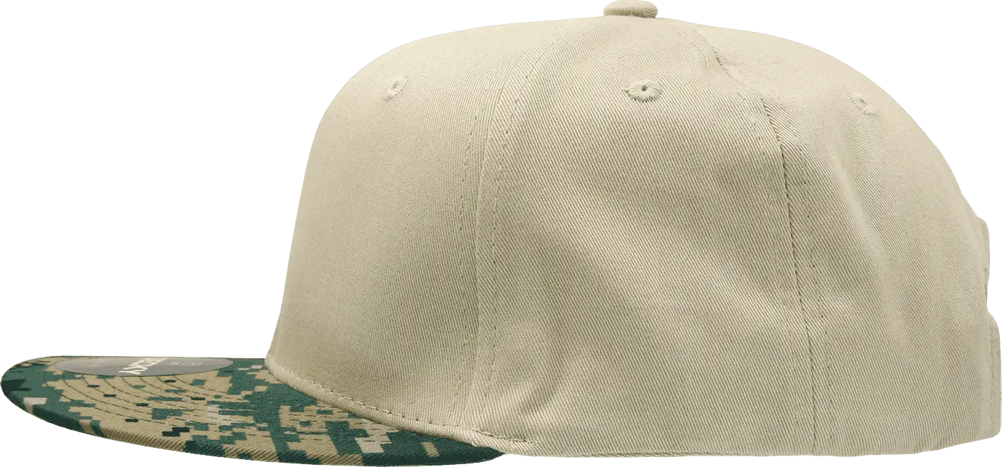Decky 1047 Digital Camo Snapback Cap MCU Camo Khaki MCU Camo Khaki / One Size Fits Most