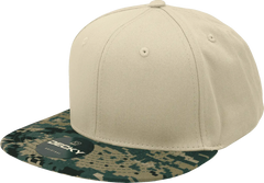 Decky 1047 Digital Camo Snapback Cap - MCU Camo Khaki - MCU Camo Khaki / One Size Fits Most