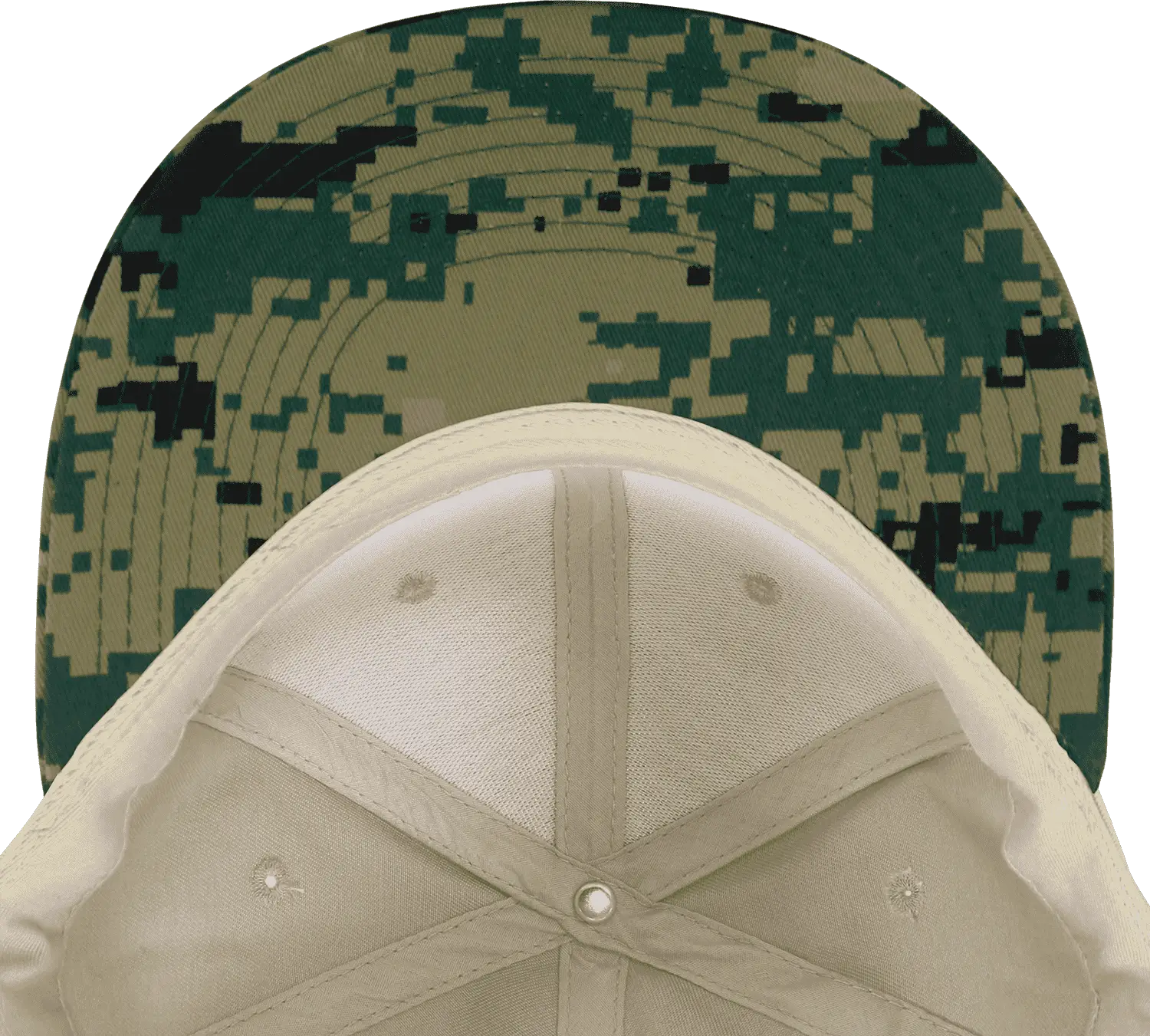 Decky 1047 Digital Camo Snapback Cap MCU Camo Khaki MCU Camo Khaki / One Size Fits Most