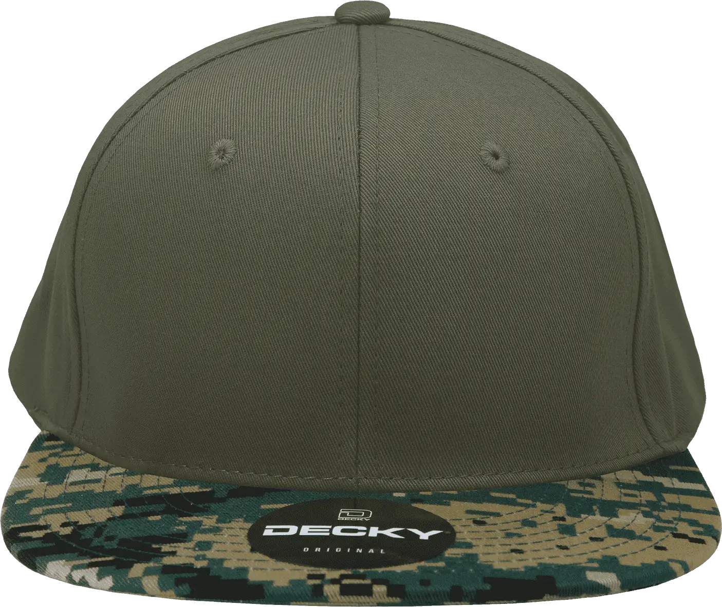 Decky 1047 Digital Camo Snapback Cap - MCU Camo Olive - MCU Camo Olive / One Size Fits Most