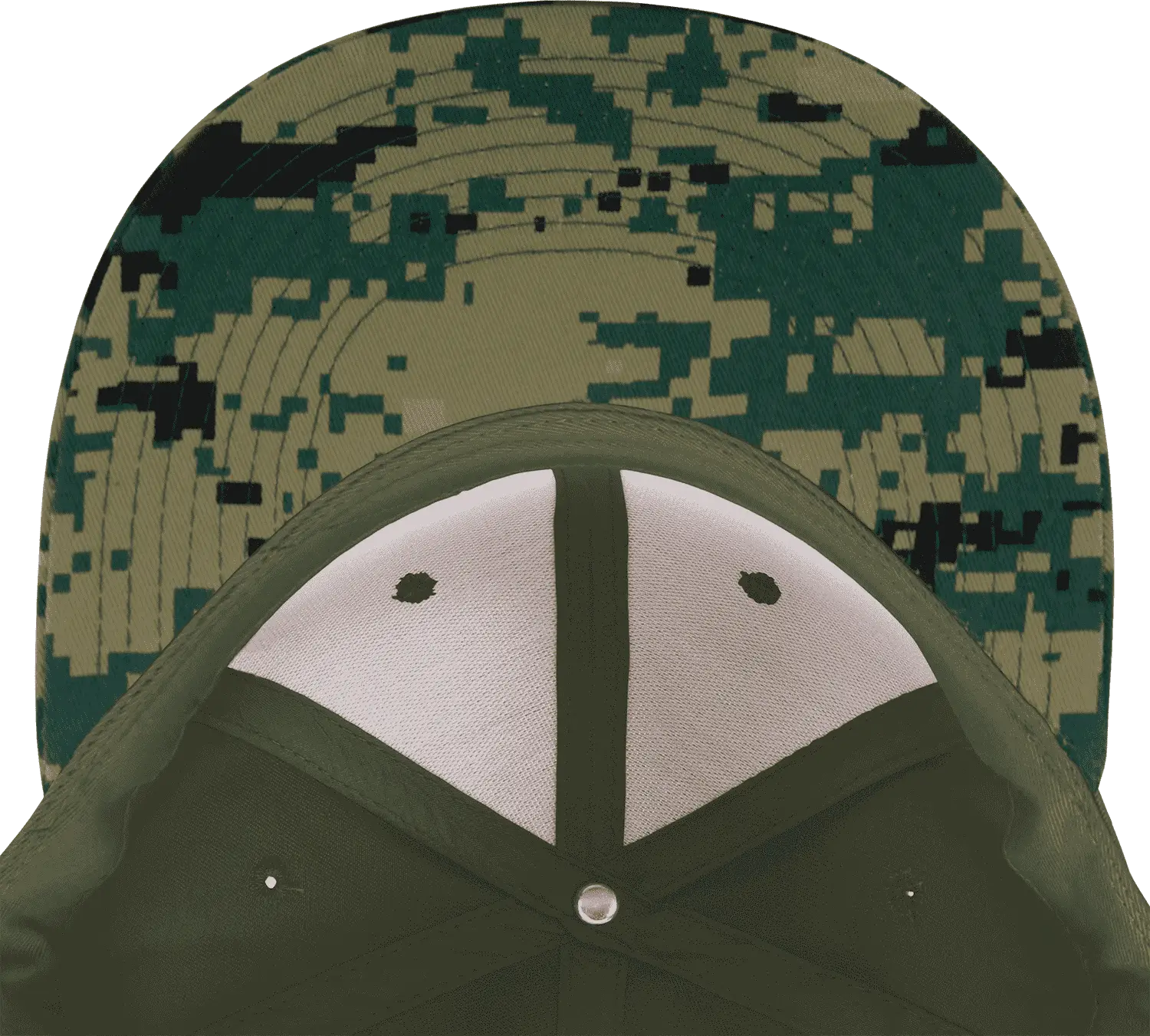 Decky 1047 Digital Camo Snapback Cap - MCU Camo Olive - MCU Camo Olive / One Size Fits Most