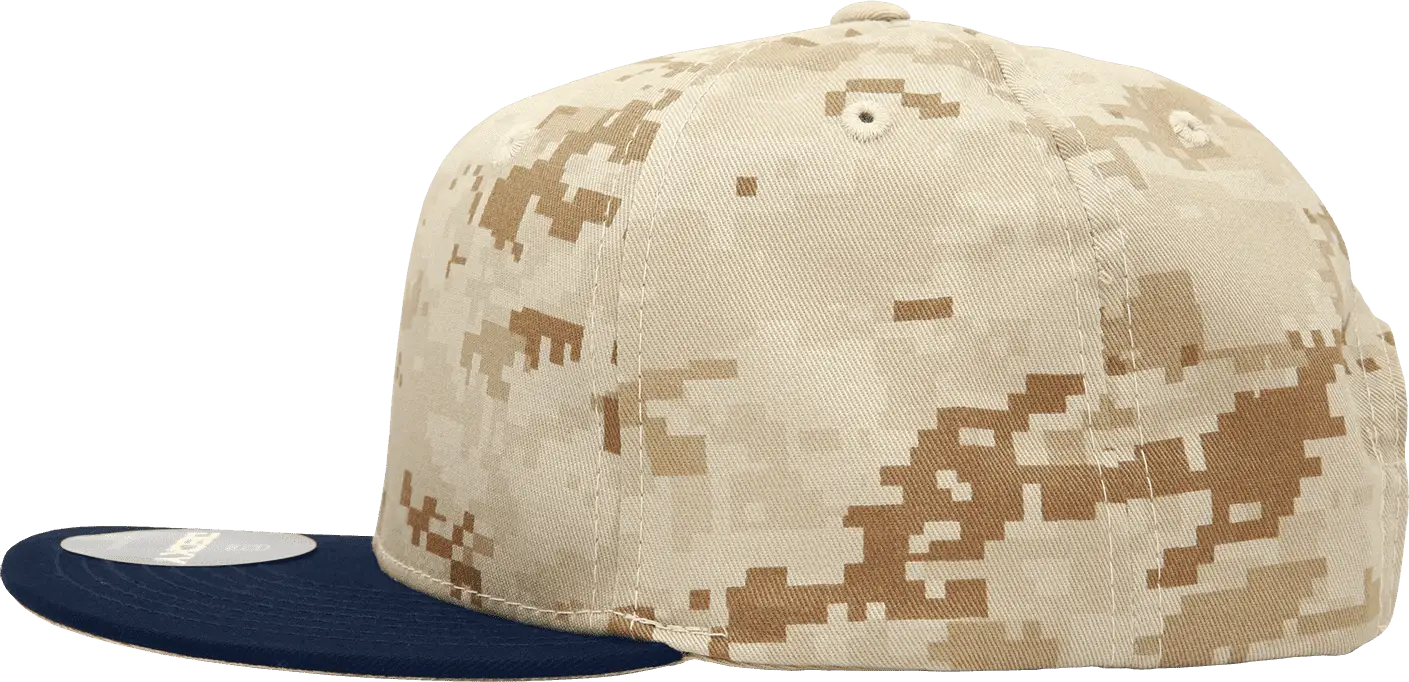 Decky 1047 Digital Camo Snapback Cap - Navy Desert Camo - Navy Desert Camo / One Size Fits Most