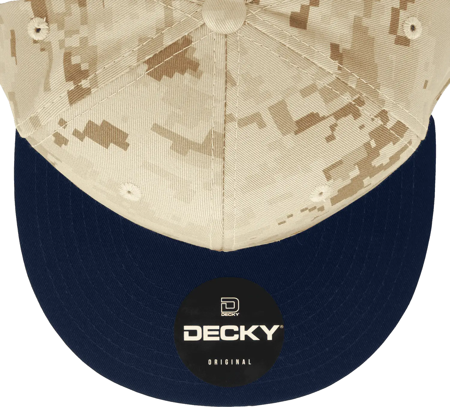 Decky 1047 Digital Camo Snapback Cap - Navy Desert Camo - Navy Desert Camo / One Size Fits Most