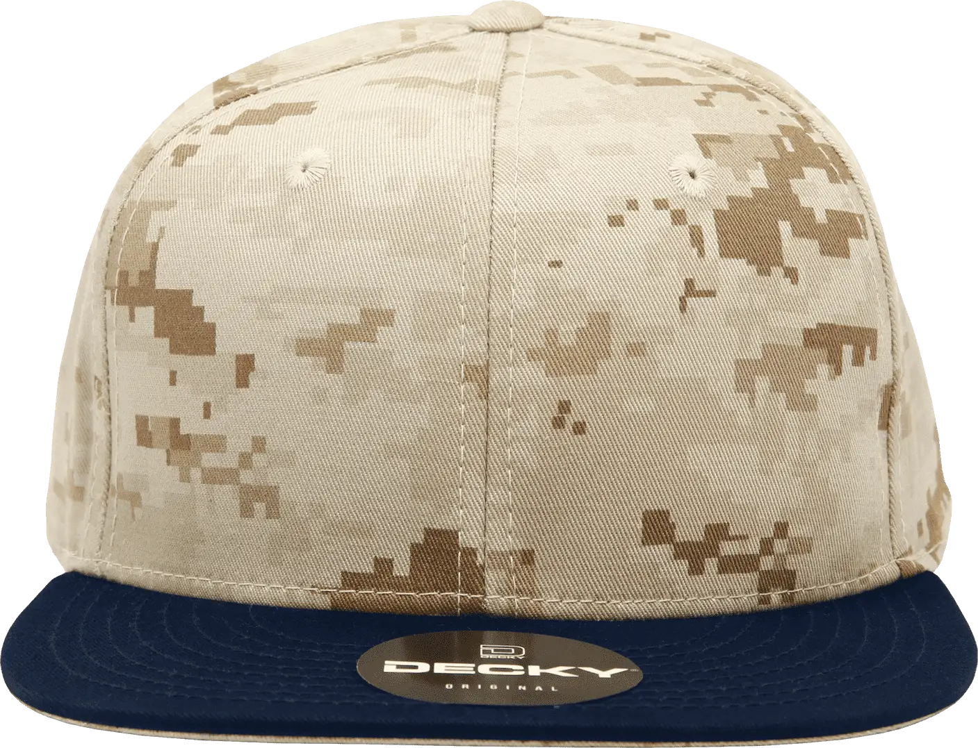 Decky 1047 Digital Camo Snapback Cap - Navy Desert Camo - Navy Desert Camo / One Size Fits Most