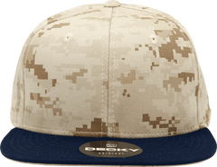 Decky 1047 Digital Camo Snapback Cap - Navy Desert Camo - Navy Desert Camo / One Size Fits Most