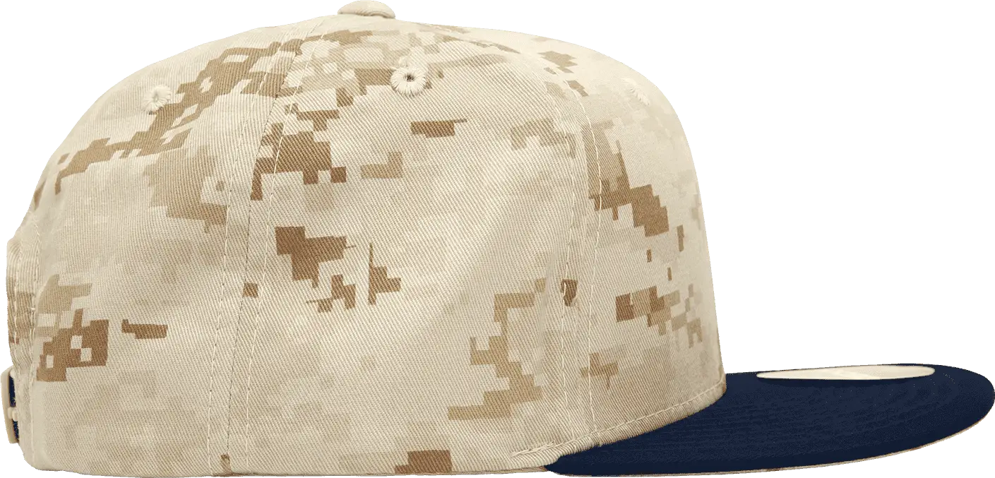 Decky 1047 Digital Camo Snapback Cap - Navy Desert Camo - Navy Desert Camo / One Size Fits Most