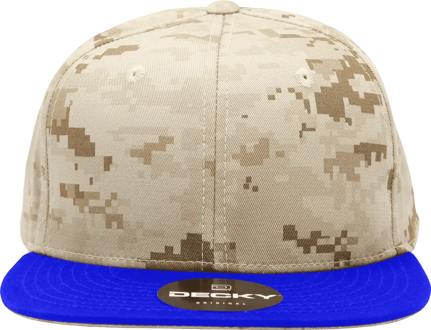 Decky 1047 Digital Camo Snapback Cap - Royal Desert Camo - Royal Desert Camo / One Size Fits Most