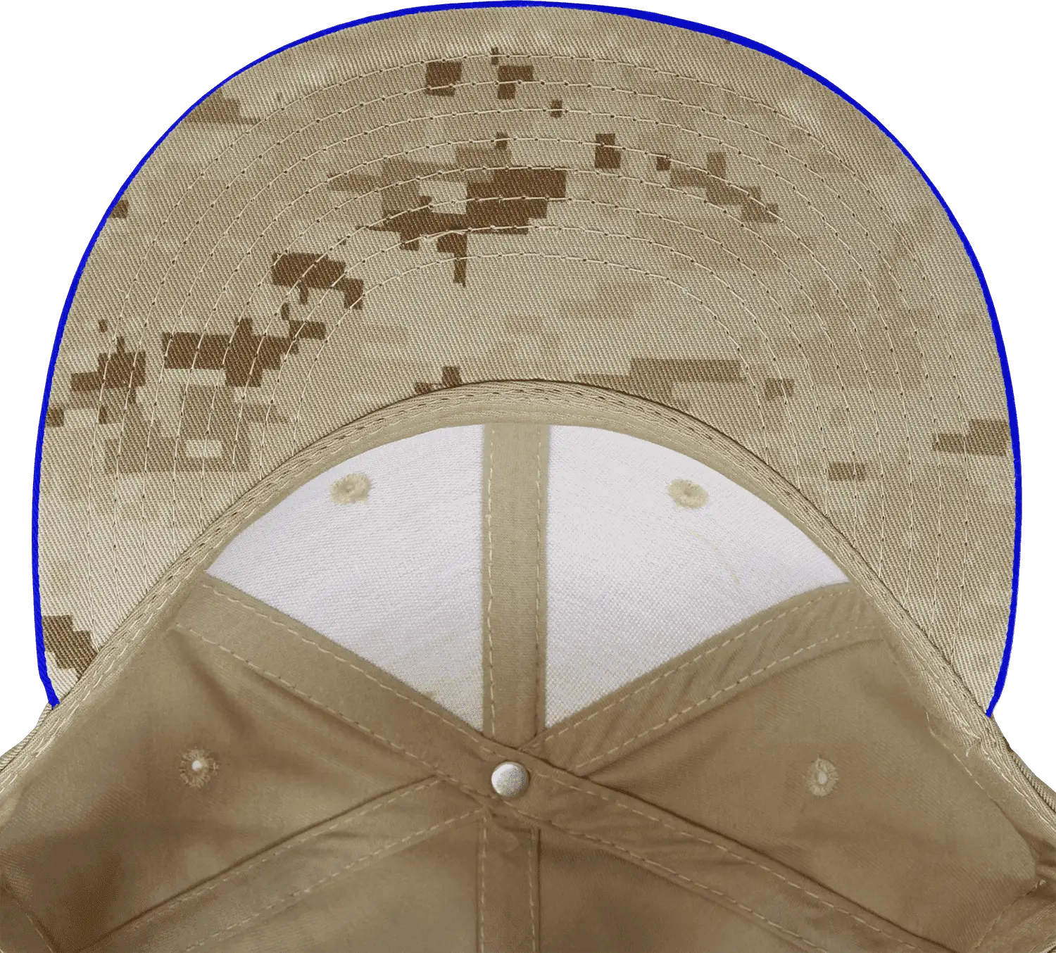 Decky 1047 Digital Camo Snapback Cap - Royal Desert Camo - Royal Desert Camo / One Size Fits Most