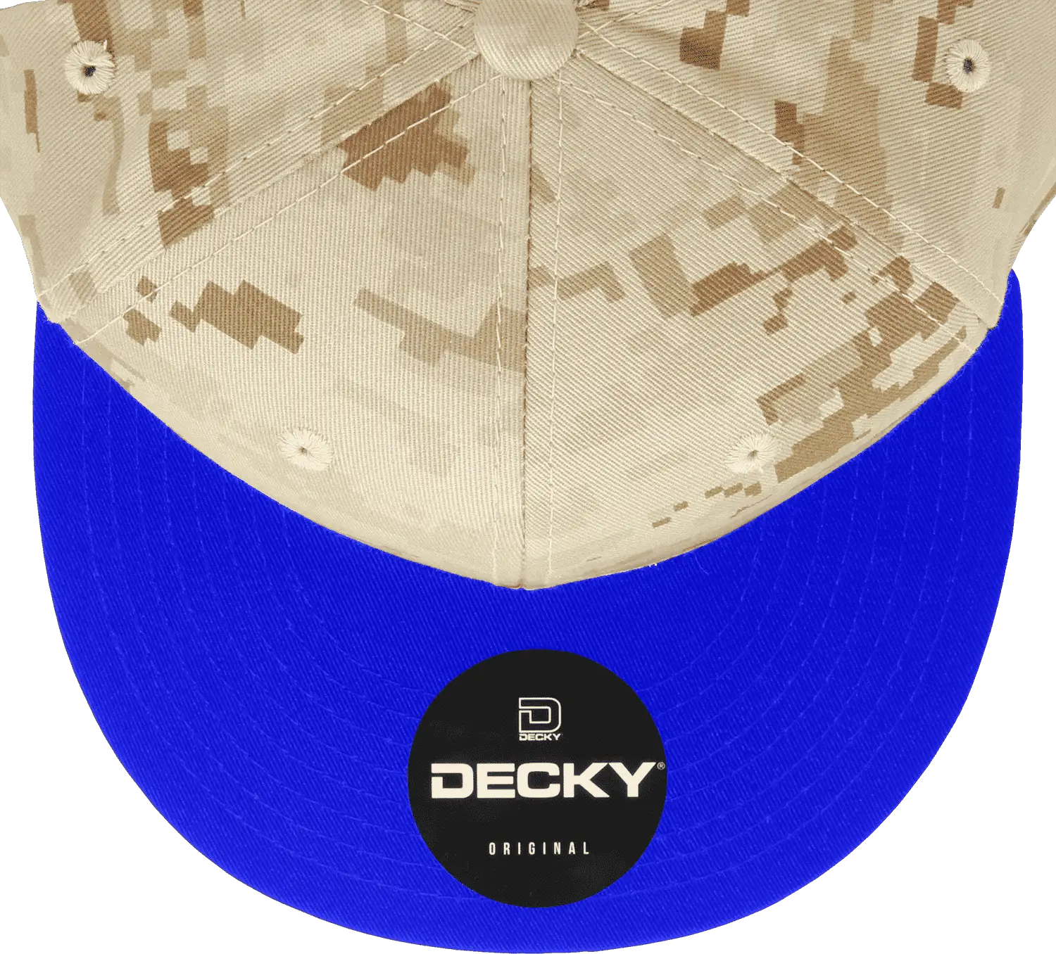 Decky 1047 Digital Camo Snapback Cap - Royal Desert Camo - Royal Desert Camo / One Size Fits Most