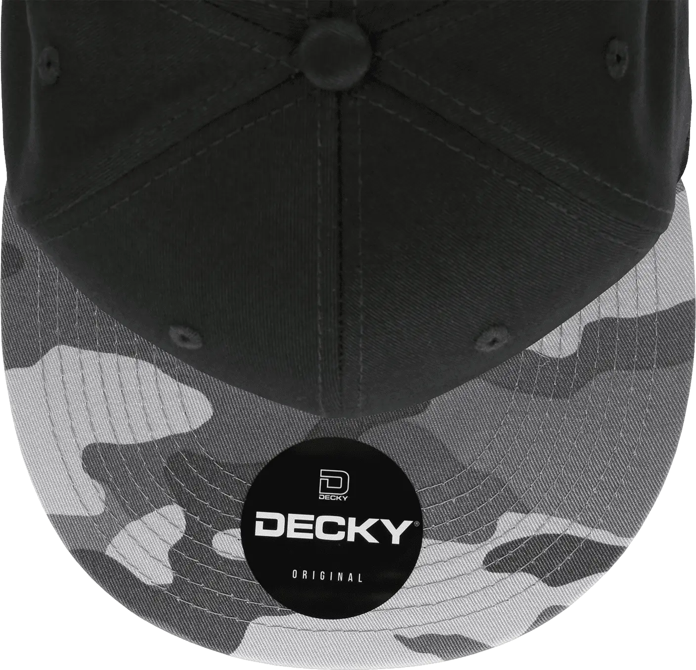 Decky 1047 Digital Camo Snapback Cap - Urban Camo Black - Urban Camo Black / One Size Fits Most
