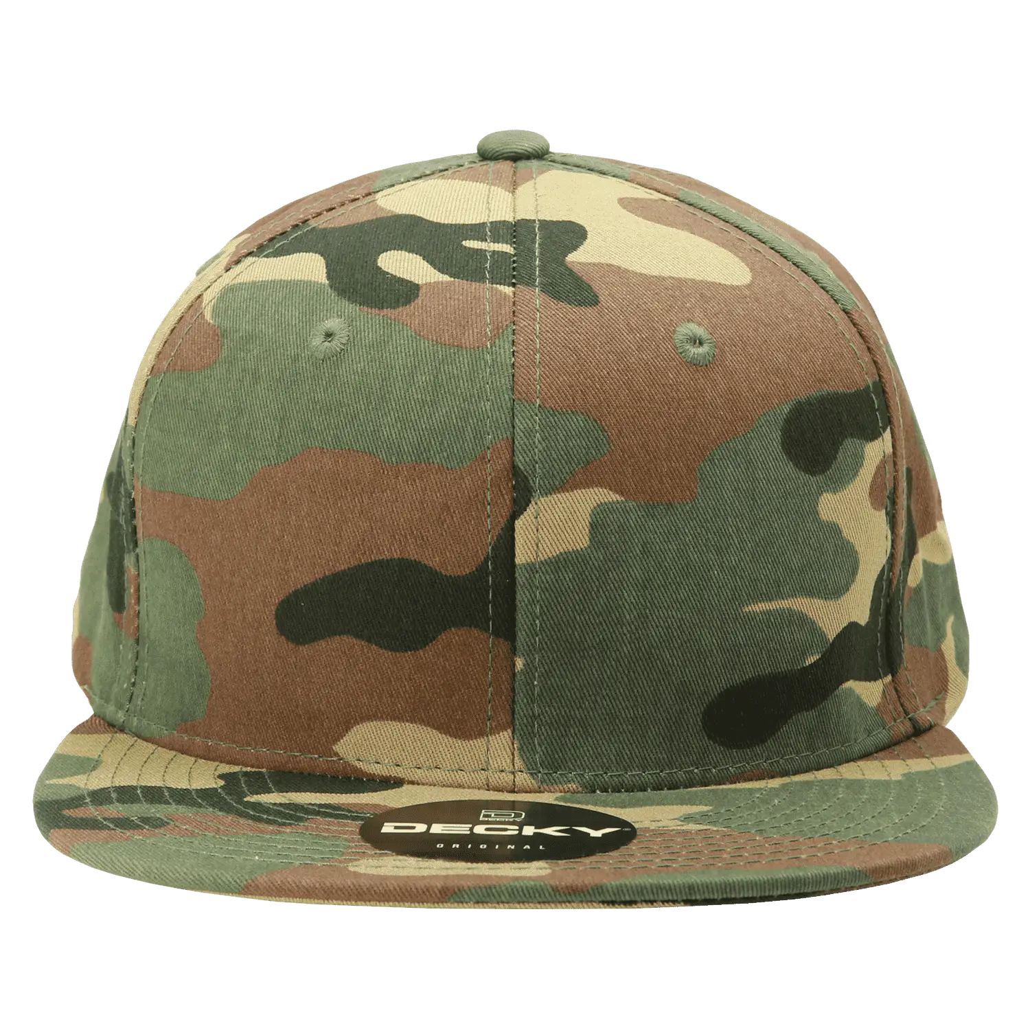 Decky 1047 Digital Camo Snapback Cap - Woodland Camo - Woodland Camo / One Size Fits Most