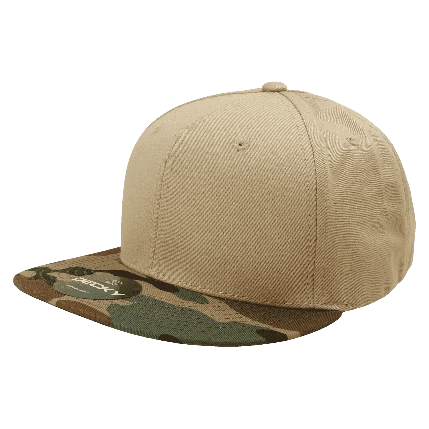 Decky 1047 Digital Camo Snapback Cap Woodland Khaki Woodland Khaki / One Size Fits Most