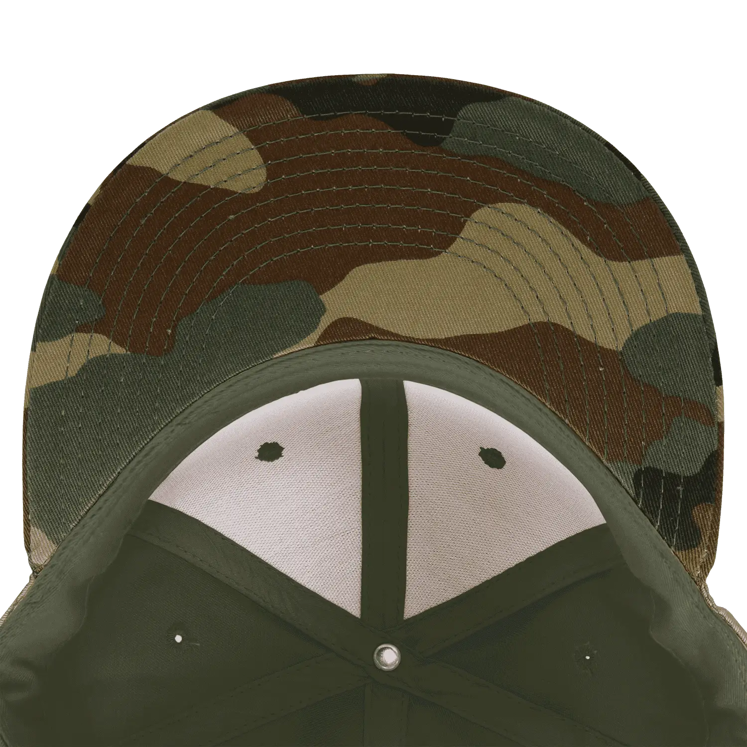 Decky 1047 Digital Camo Snapback Cap - Woodland Olive - Woodland Olive / One Size Fits Most