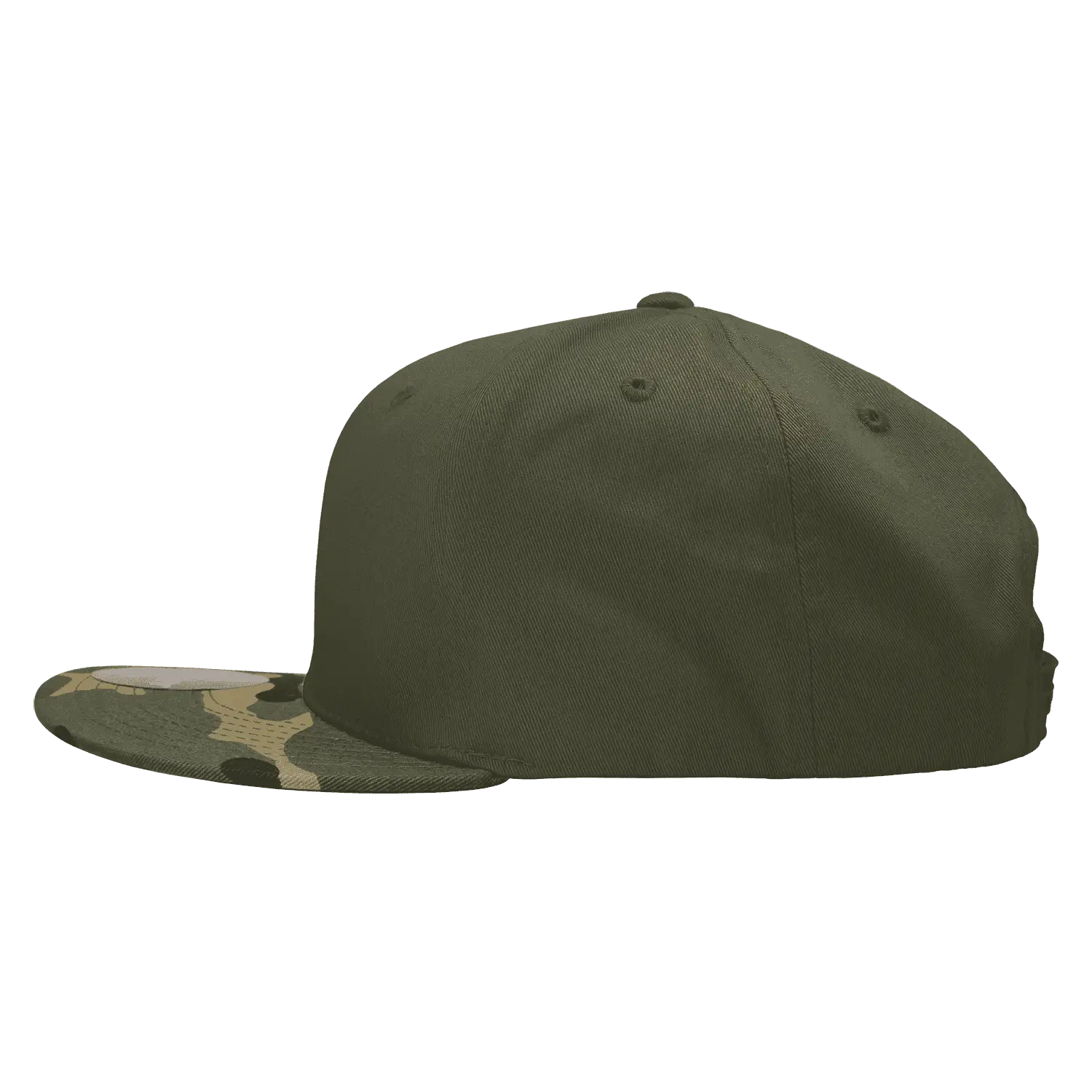 Decky 1047 Digital Camo Snapback Cap - Woodland Olive - Woodland Olive / One Size Fits Most
