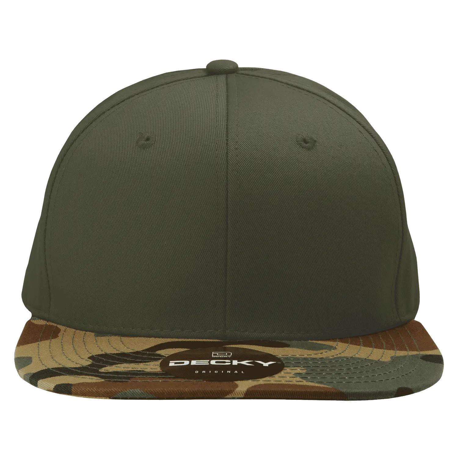 Decky 1047 Digital Camo Snapback Cap - Woodland Olive - Woodland Olive / One Size Fits Most