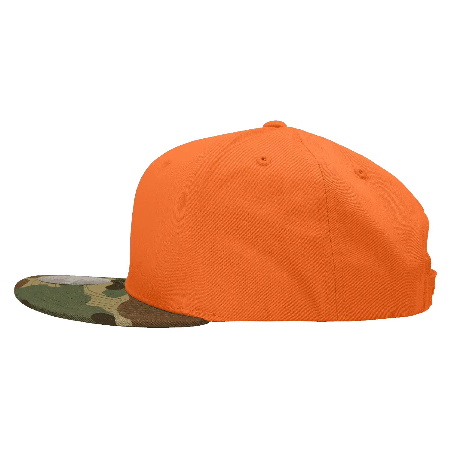 Decky 1047 Digital Camo Snapback Cap - Woodland Orange - Woodland Orange / One Size Fits Most