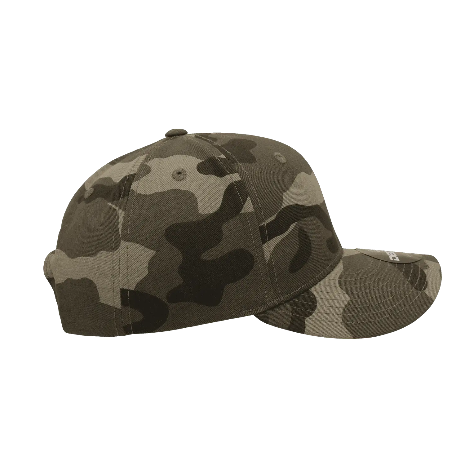 Decky 1048 Camo Curve Bill Baseball Cap - Woodland Camo - Woodland Camo / One Size Fits Most