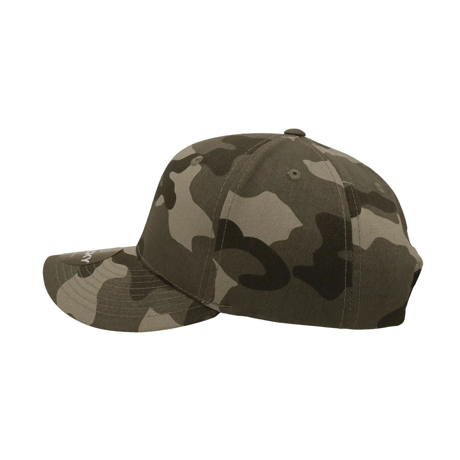 Decky 1048 Camo Curve Bill Baseball Cap - Woodland Camo - Woodland Camo / One Size Fits Most