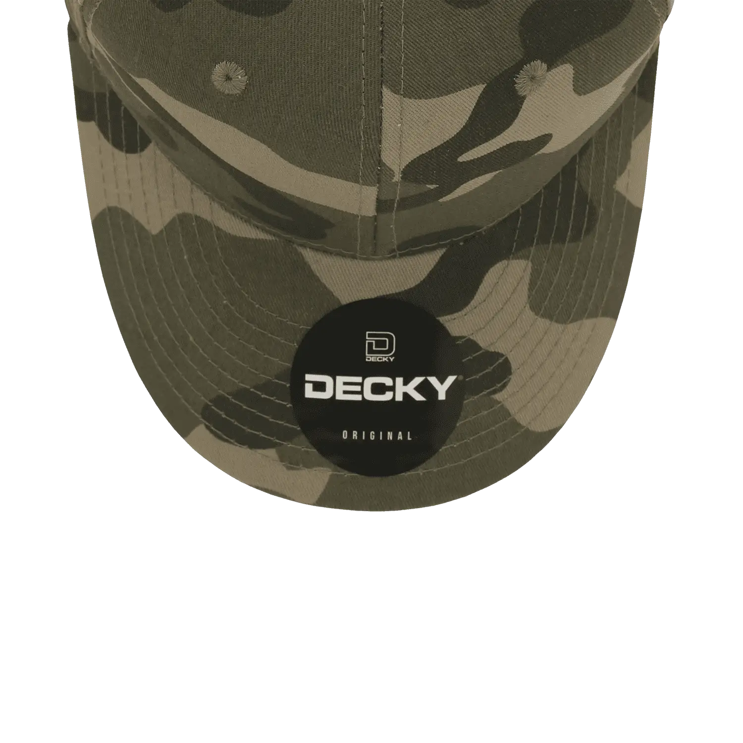 Decky 1048 Camo Curve Bill Baseball Cap - Woodland Camo - Woodland Camo / One Size Fits Most