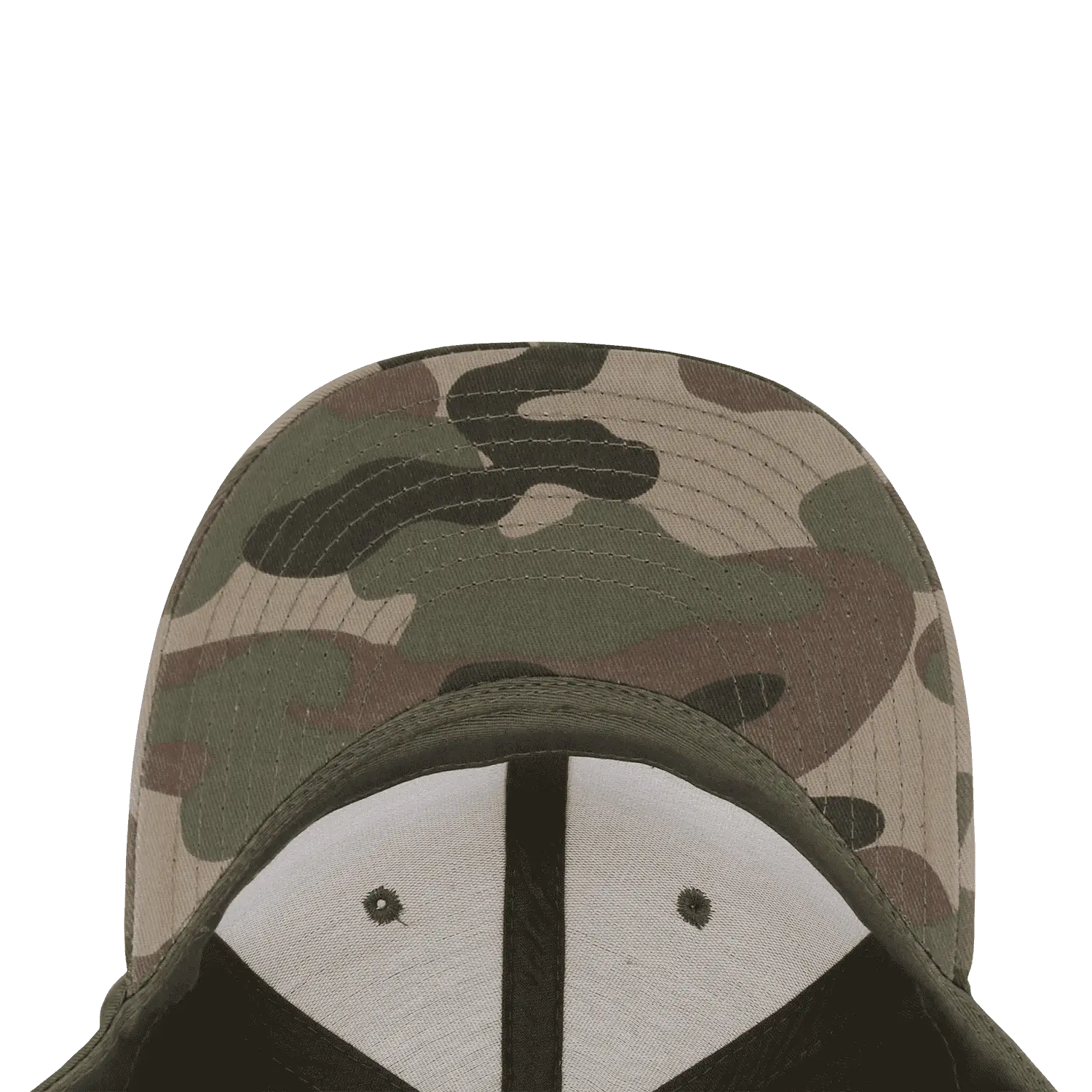 Decky 1048 Camo Curve Bill Baseball Cap Woodland Olive Woodland Olive / One Size Fits Most