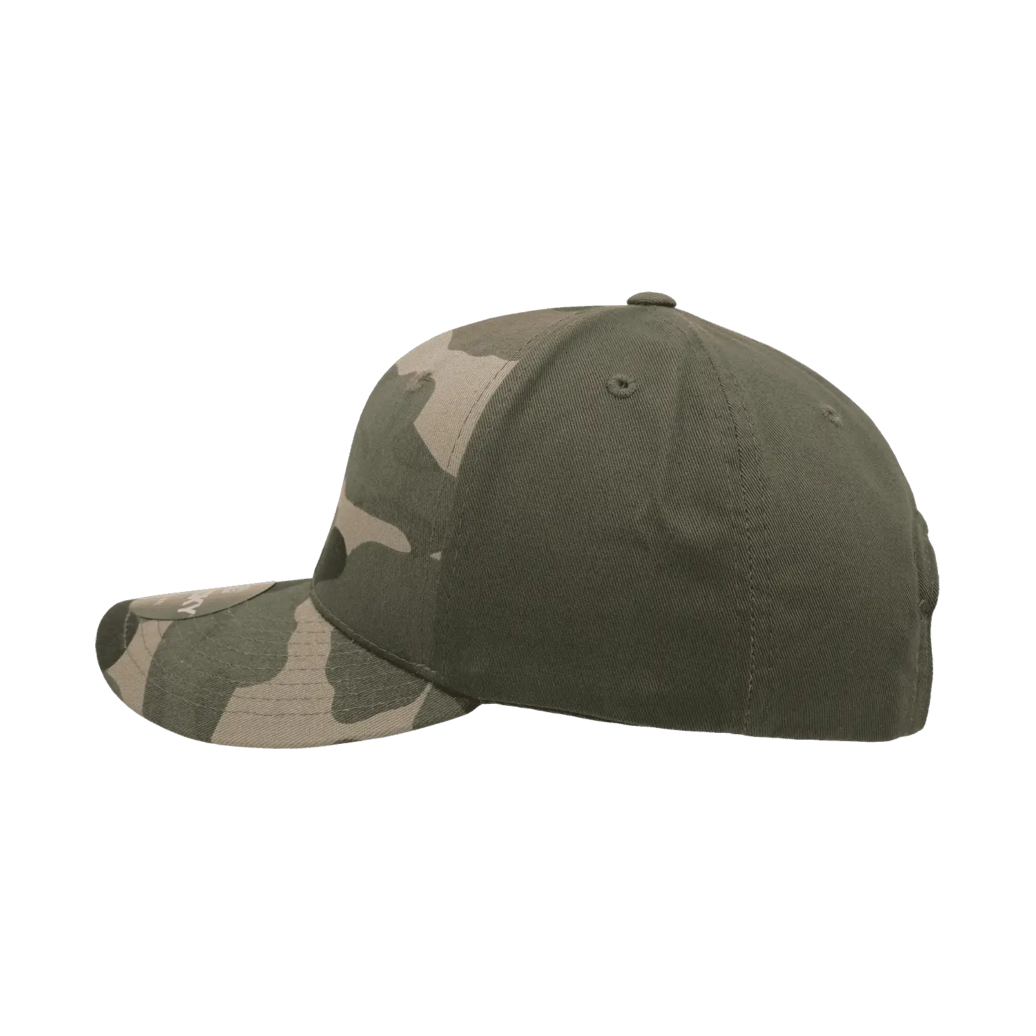 Decky 1048 Camo Curve Bill Baseball Cap Woodland Olive Woodland Olive / One Size Fits Most