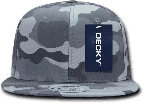 Decky 1049 Camo Cotton Snapback Cap - Urban Camo - Urban Camo / One Size Fits Most