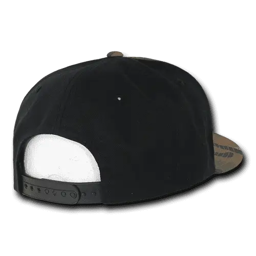 Decky 1049 Camo Cotton Snapback Cap - Woodland Camo Woodland Camo Black - Muti-Color / One Size Fits Most