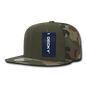 Decky 1049 Camo Cotton Snapback Cap Woodland Camo Olive Woodland Olive / One Size Fits Most