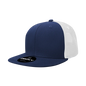 Decky 1052 6 Panel Flat Bill Trucker Cap Navy White Navy White / One Size Fits Most