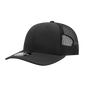 Decky 1053 6 Panel Curve Bill Trucker Cap - Black - Black / One Size Fits Most