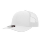 Decky 1053 6 Panel Curve Bill Trucker Cap - White - White / One Size Fits Most