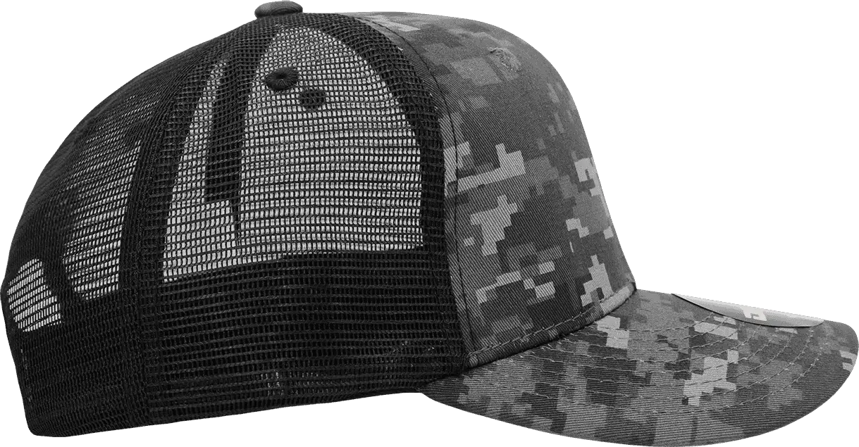 Decky 1054 Cotton Curve Billl Trucker Cap - NTG Camo - NTG Camo / One Size Fits Most