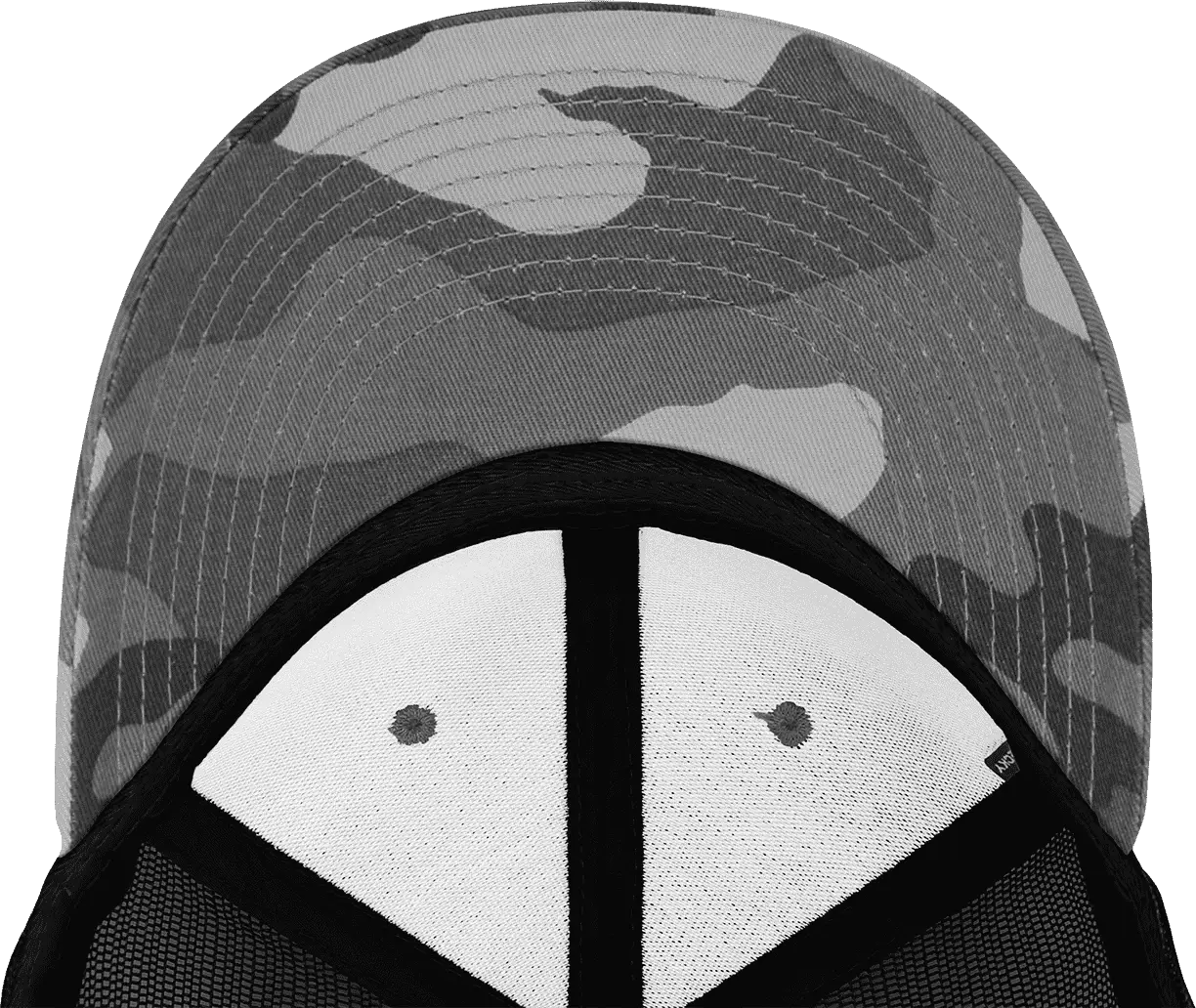 Decky 1054 Cotton Curve Billl Trucker Cap - Urban Camo Black - Urban Camo Black / One Size Fits Most