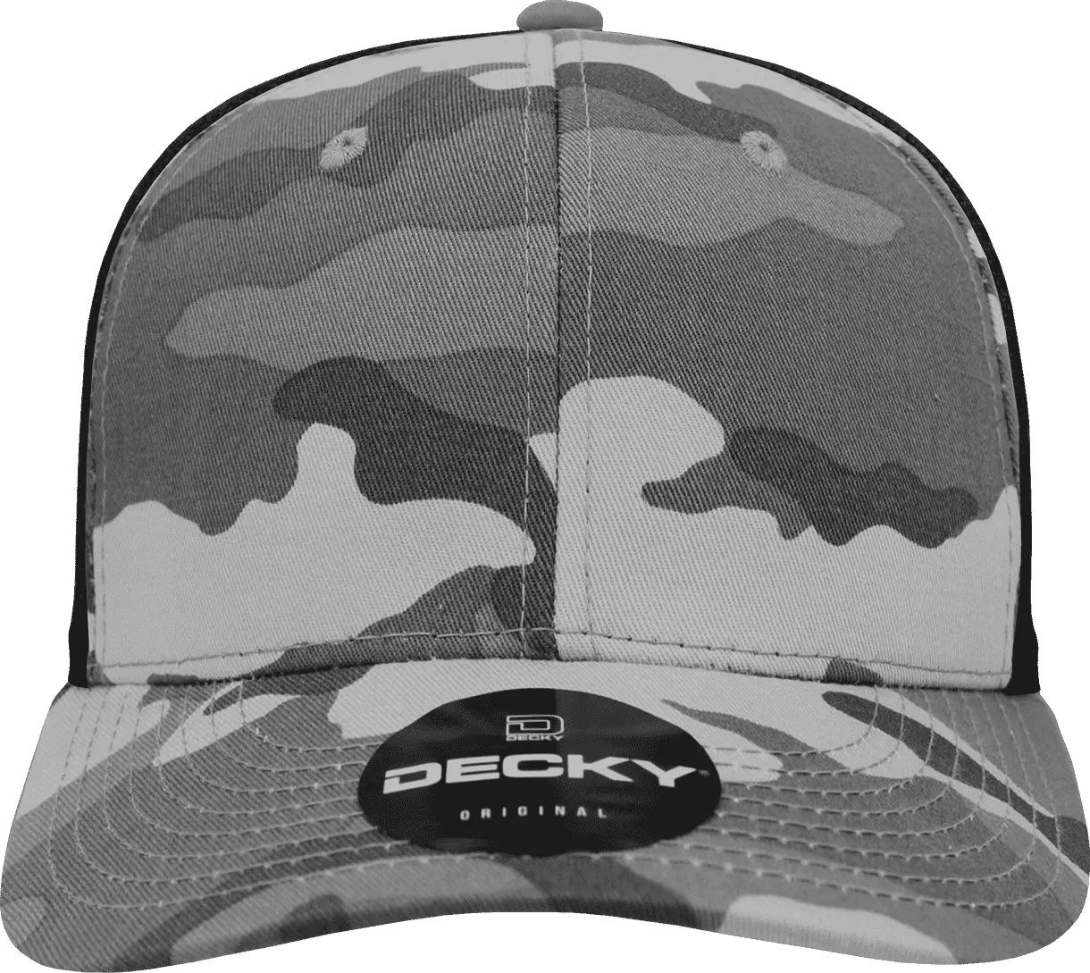 Decky 1054 Cotton Curve Billl Trucker Cap - Urban Camo Black - Urban Camo Black / One Size Fits Most