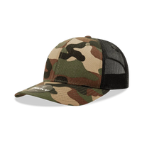 Decky 1054 Cotton Curve Billl Trucker Cap - Woodland Camo Black - Muti-Color / One Size Fits Most