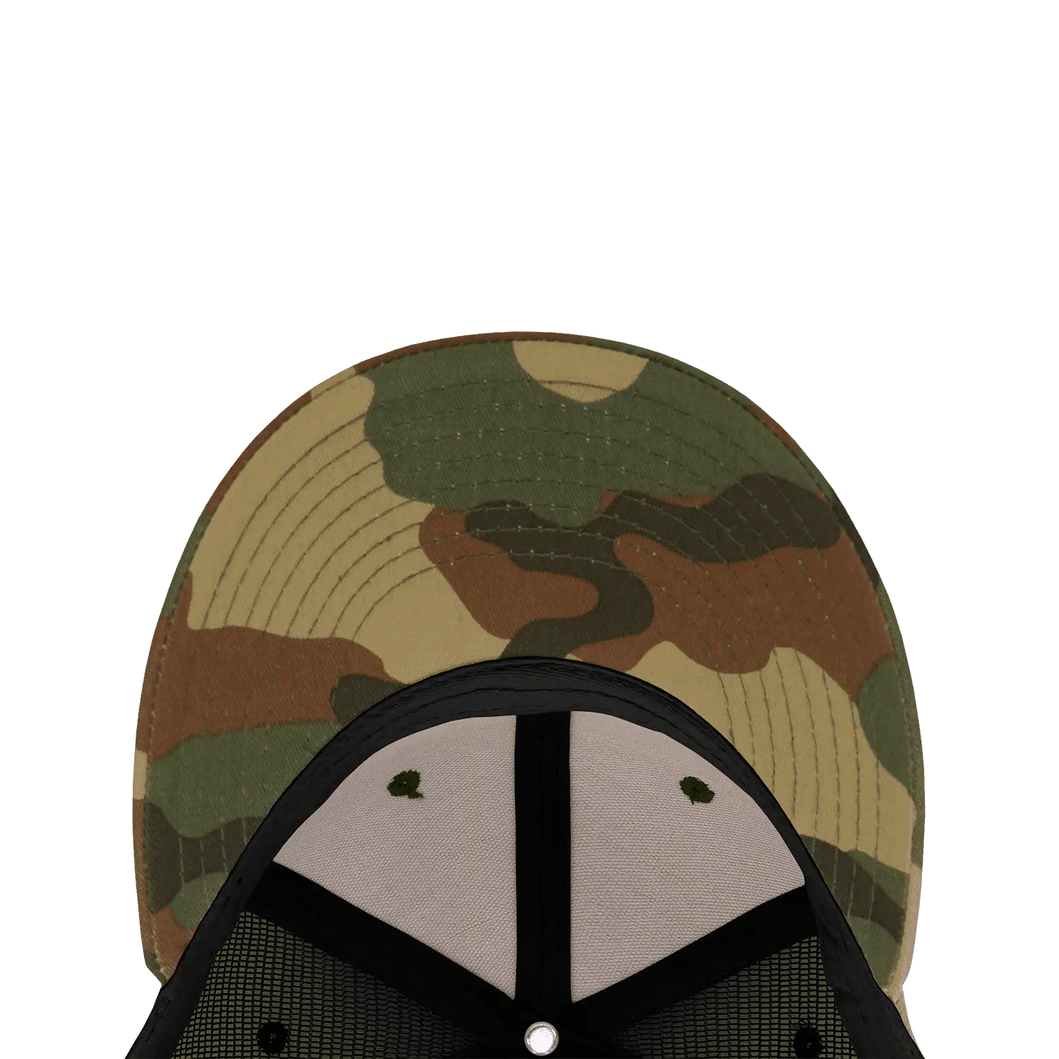 Decky 1054 Cotton Curve Billl Trucker Cap - Woodland Camo Black - Muti-Color / One Size Fits Most