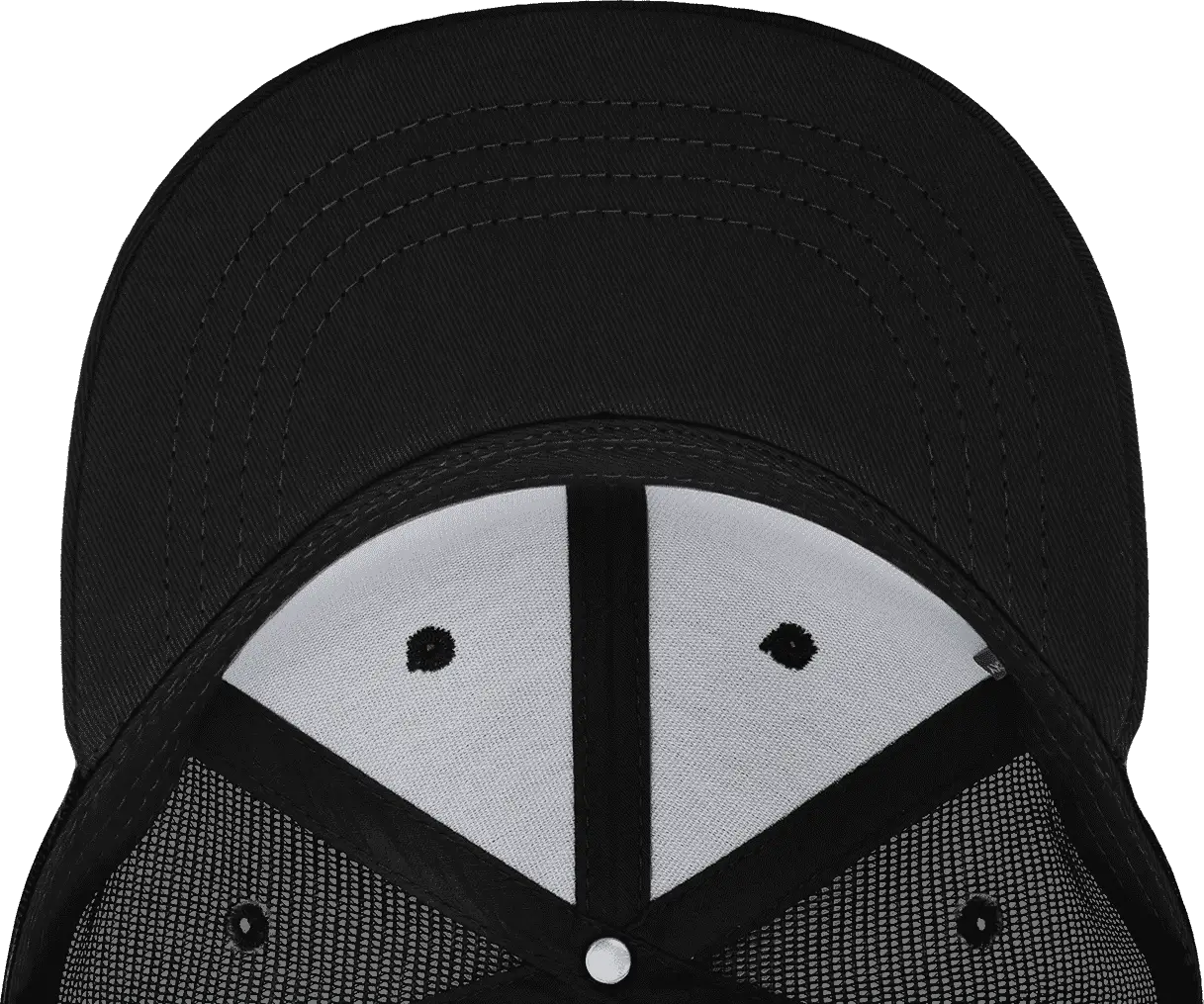 Decky 1055 Camo FLAT Bill Trucker Cap - Black NTG Camo - Black NTG Camo / One Size Fits Most