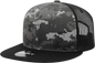 Decky 1055 Camo FLAT Bill Trucker Cap - Black NTG Camo - Black NTG Camo / One Size Fits Most