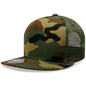 Decky 1063 10 Panel Flat Bill Trucker Cap - Woodland Camo - Woodland Camo / One Size Fits Most