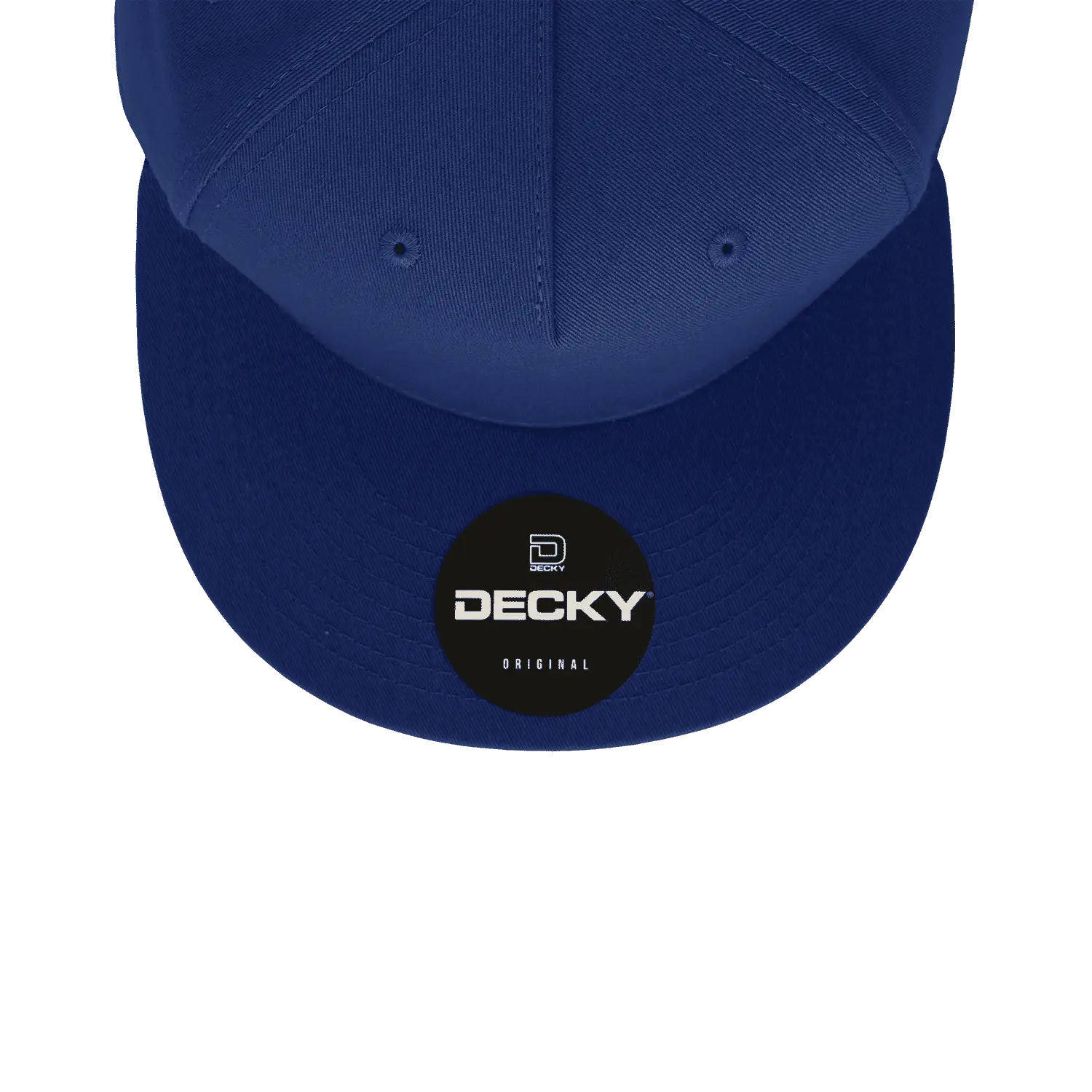 Decky 1064 5 Panel Cotton Flat Bill Snapback Cap - Navy - Navy / One Size Fits Most