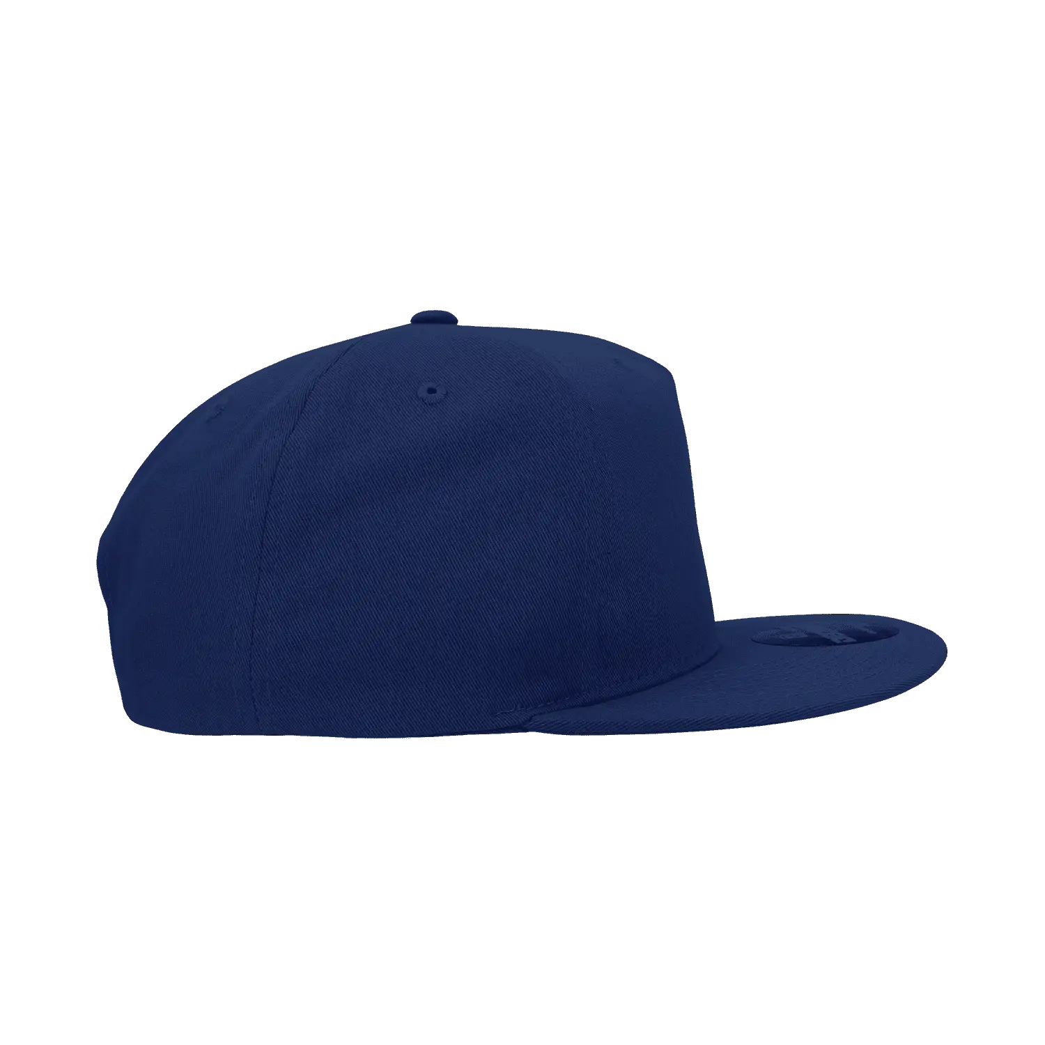 Decky 1064 5 Panel Cotton Flat Bill Snapback Cap - Navy - Navy / One Size Fits Most
