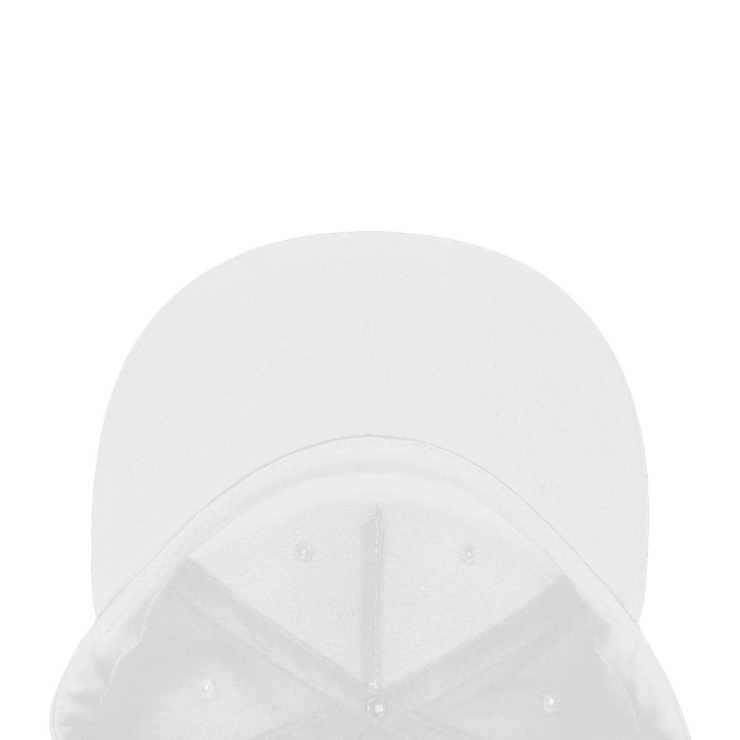 Decky 1064 5 Panel Cotton Flat Bill Snapback Cap - White - White / One Size Fits Most
