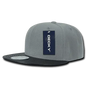 Decky 1071 Acrylic/Vinyl Snapback Cap - Gray Black - Gray Black / One Size Fits Most