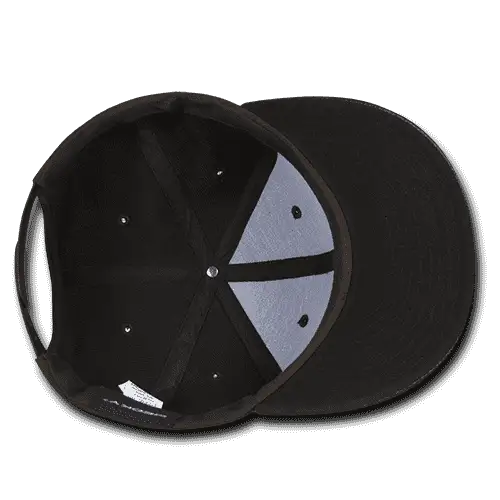 Decky 1071 Vinyl Brim Snapback Cap - Brown Black - Brown Black / One Size Fits Most