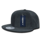 Decky 1076 Corduroy Snapback Cap - Charcoal - Dark Gray / One Size Fits Most