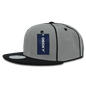 Decky 1078 Piped Crown Snapback Cap Black Black / One Size Fits Most